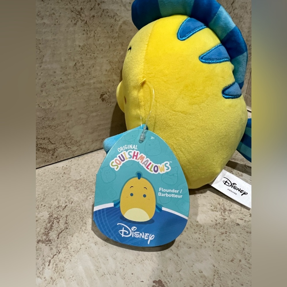 Flounder Little Mermaid Squishmallow‎ NWT - Picture 3 of 5